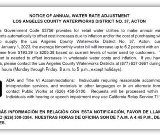 Rate Increase Water Works District 37 Customers